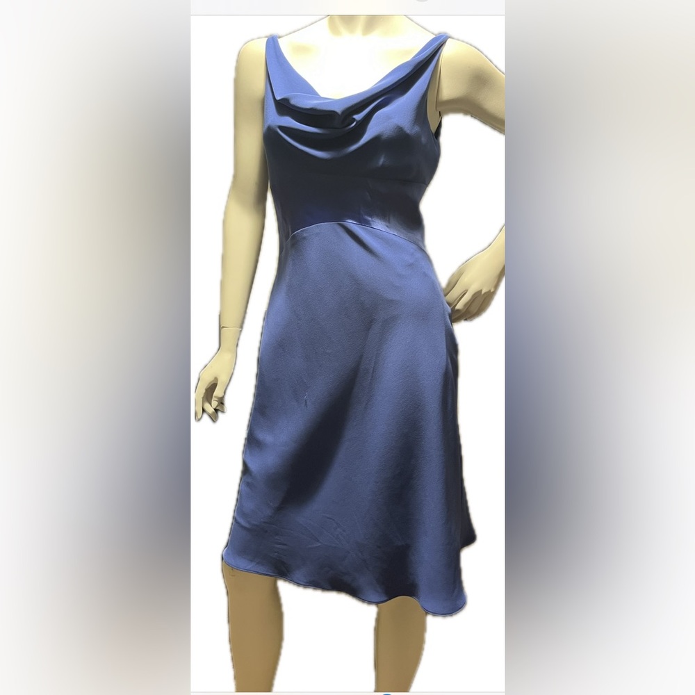 NWT Jones New York Strapless Royal Blue Dress with satin waist accent & lining